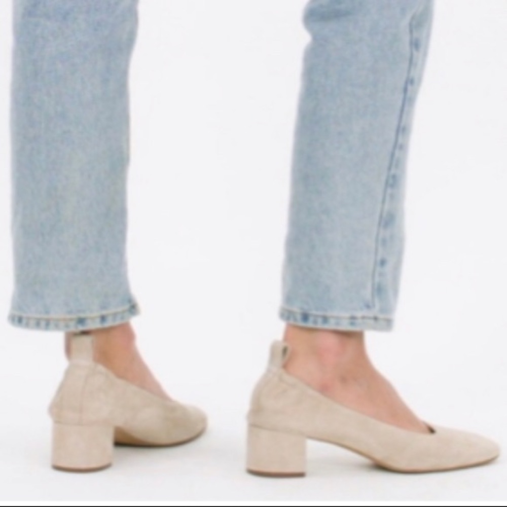 Everlane suede The Day heel